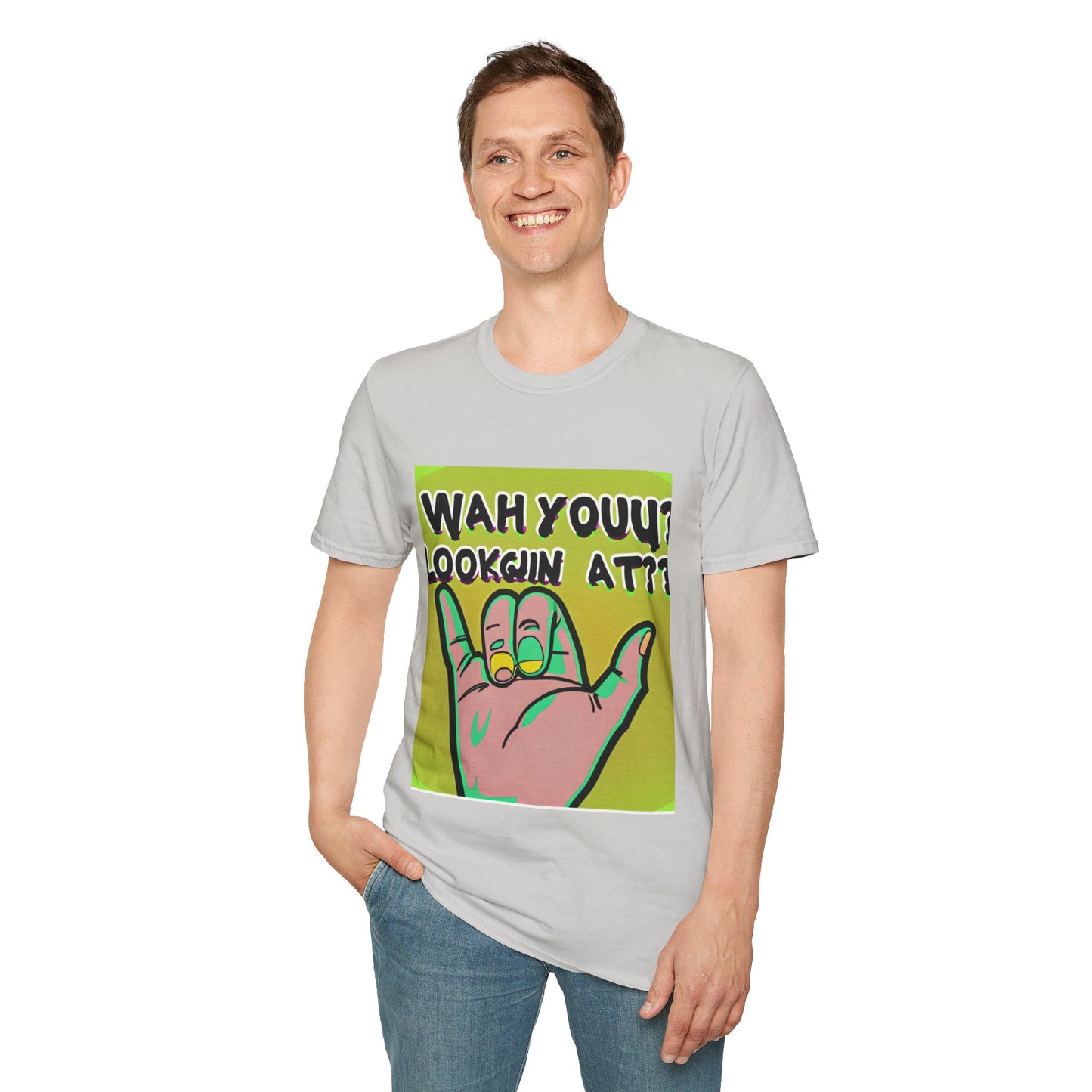 Wah Yuh Lookin At Unisex Softstyle T-Shirt