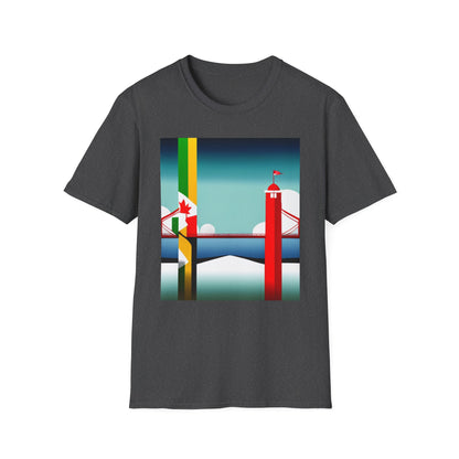 Jamaica Canada Split Flag T-Shirt | Dual Heritage Tee