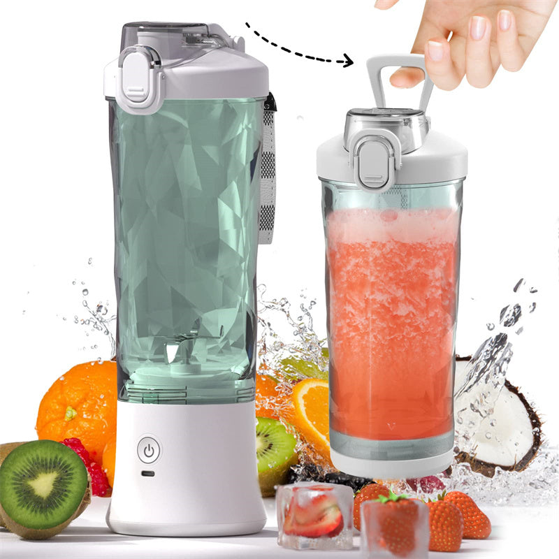 Upgraded 6-Blade Portable Blender – 600ML Power, Anywhere You Go!