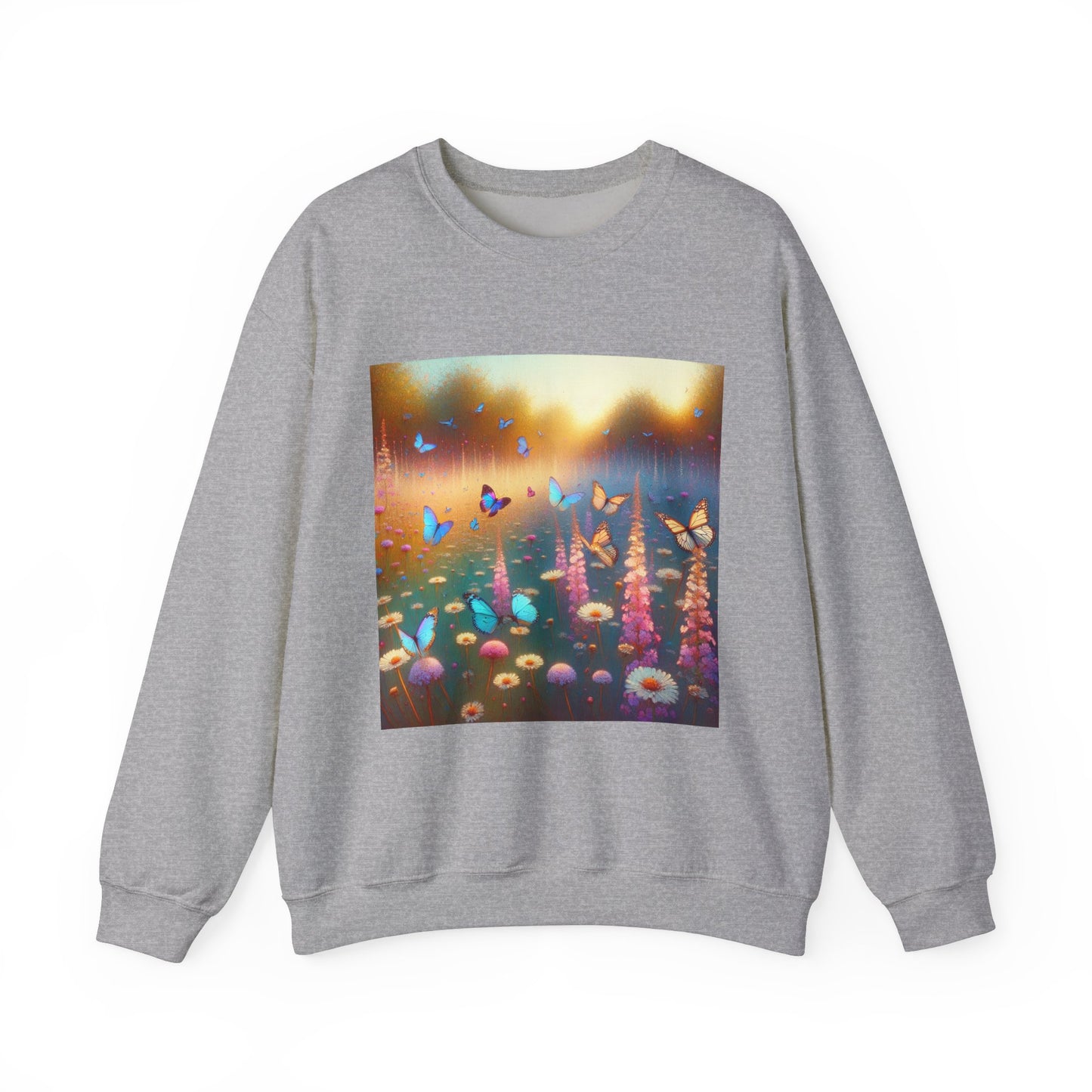 Impressionist Butterfly Sanctuary Crewneck Sweatshirt hoodie