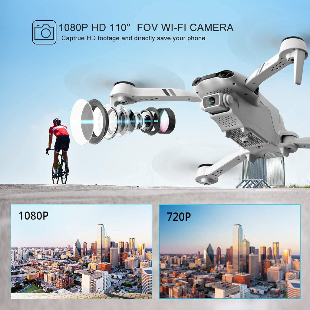 F10 Foldable Drone with 1080P HD FPV Camera | 32-Min Flight Time | WiFi RC Quadcopter
