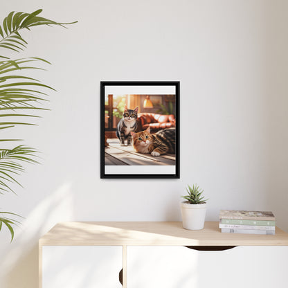 Modern Matte Canvas: Black Frame for Timeless Style