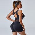 Conjunto de yoga sin costuras - Entrenamiento de cintura alta