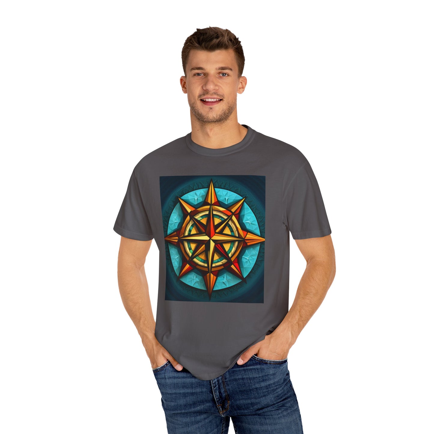 Calypso Compass Unisex Garment-Dyed T-shirt