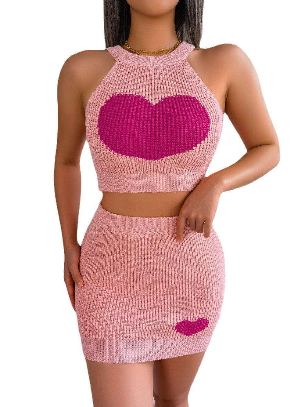 Cute Crop Top & Skirt Set - M2K Trends