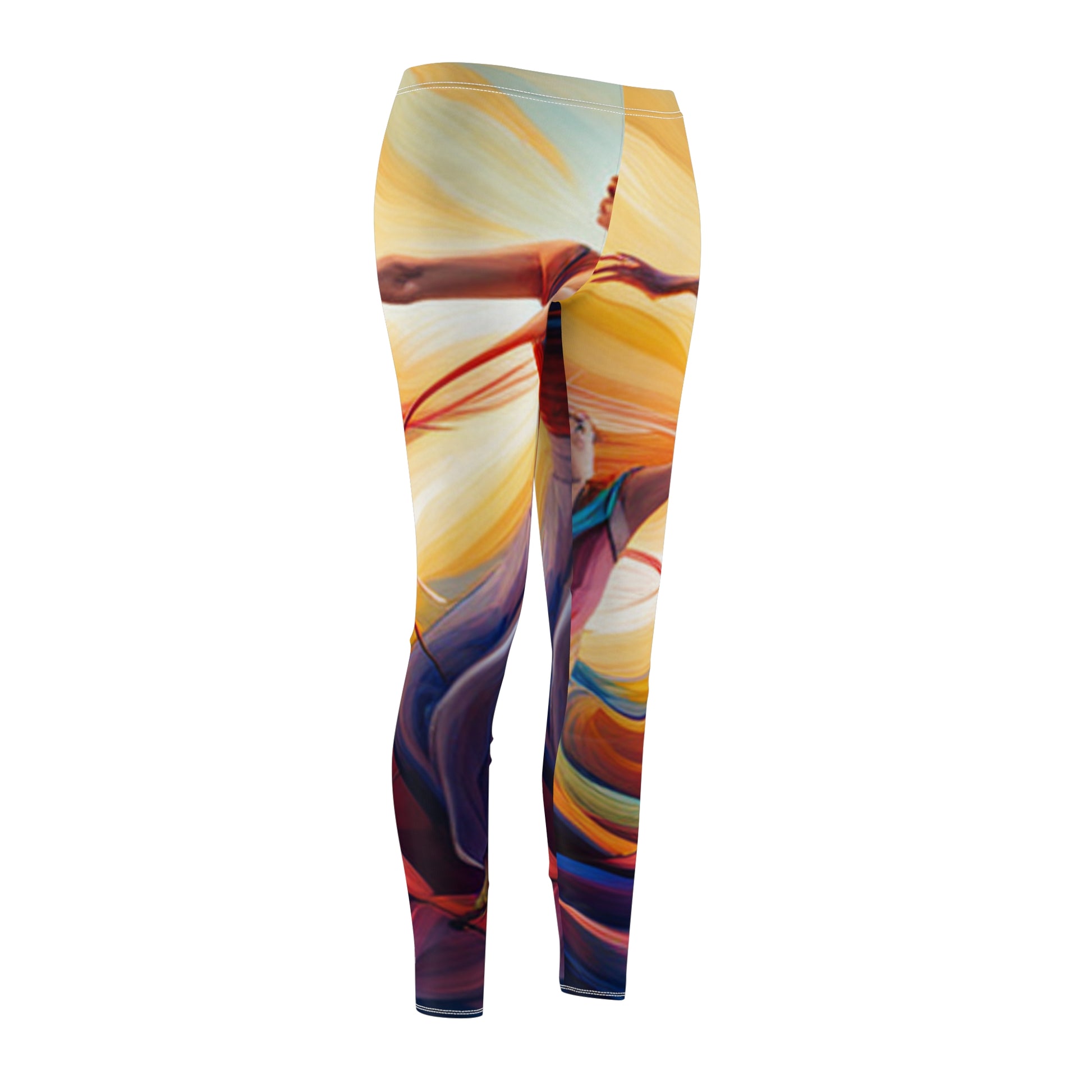 Women's Printed Cut & Sew Casual Leggings