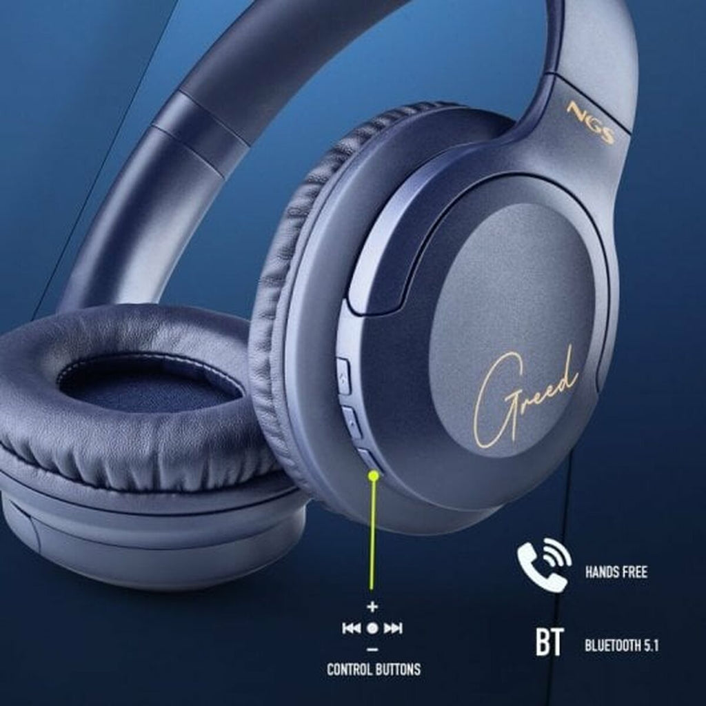 Headphones with Microphone NGS ARTICAGREEDBLUE Blue-6