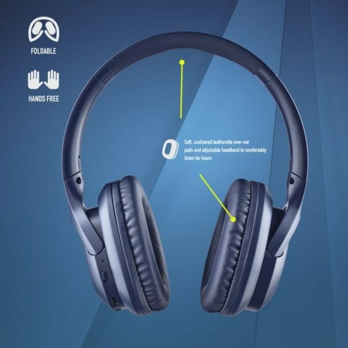 Headphones with Microphone NGS ARTICAGREEDBLUE Blue-4
