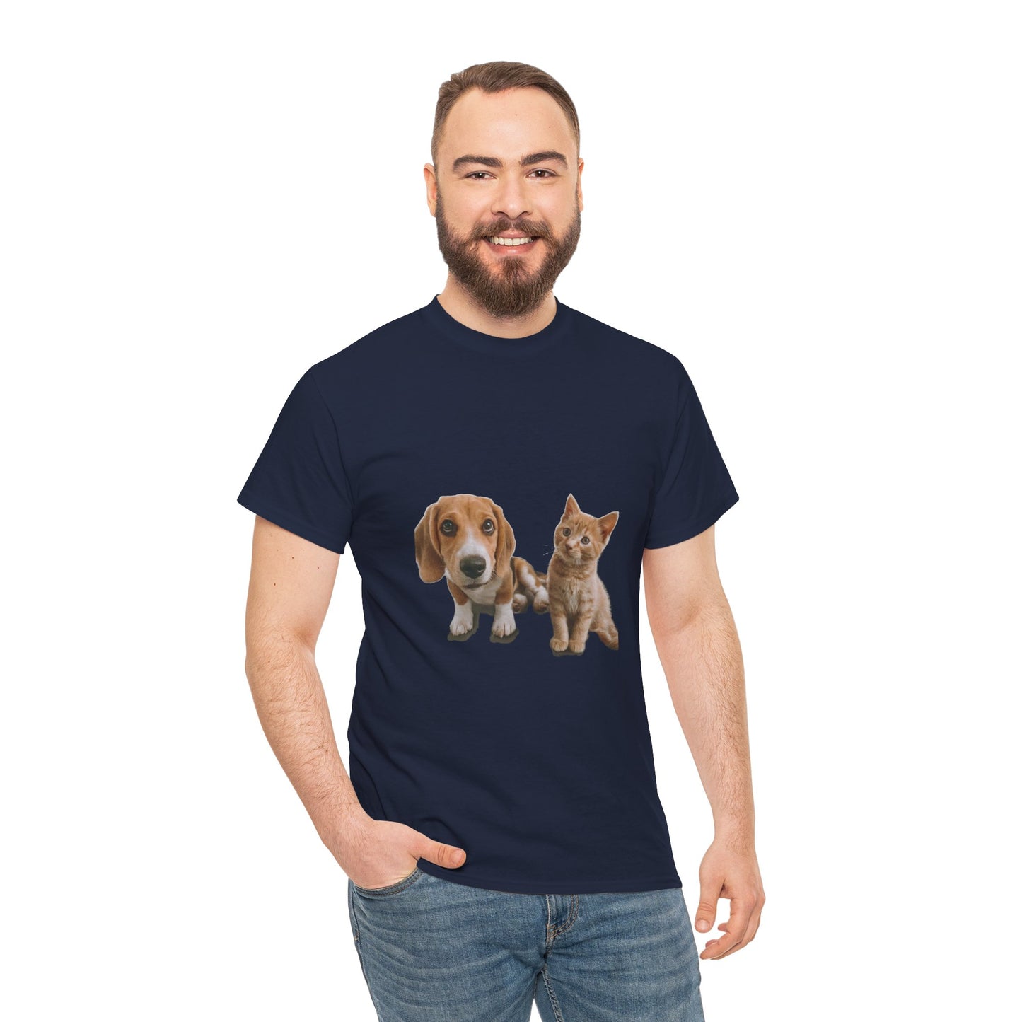 Furry Friends Pet Lovers Unisex Heavy Cotton Tee