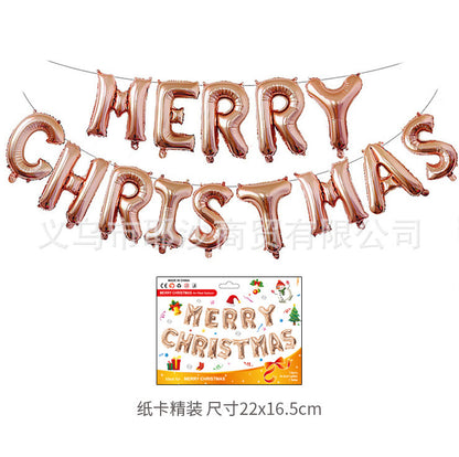 Christmas decoration aluminum film balloon