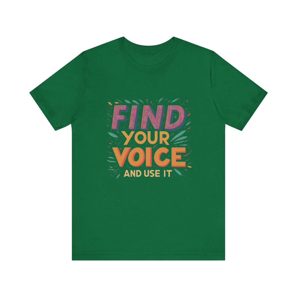 encuentra tu voz Camiseta de manga corta Unisex Jersey