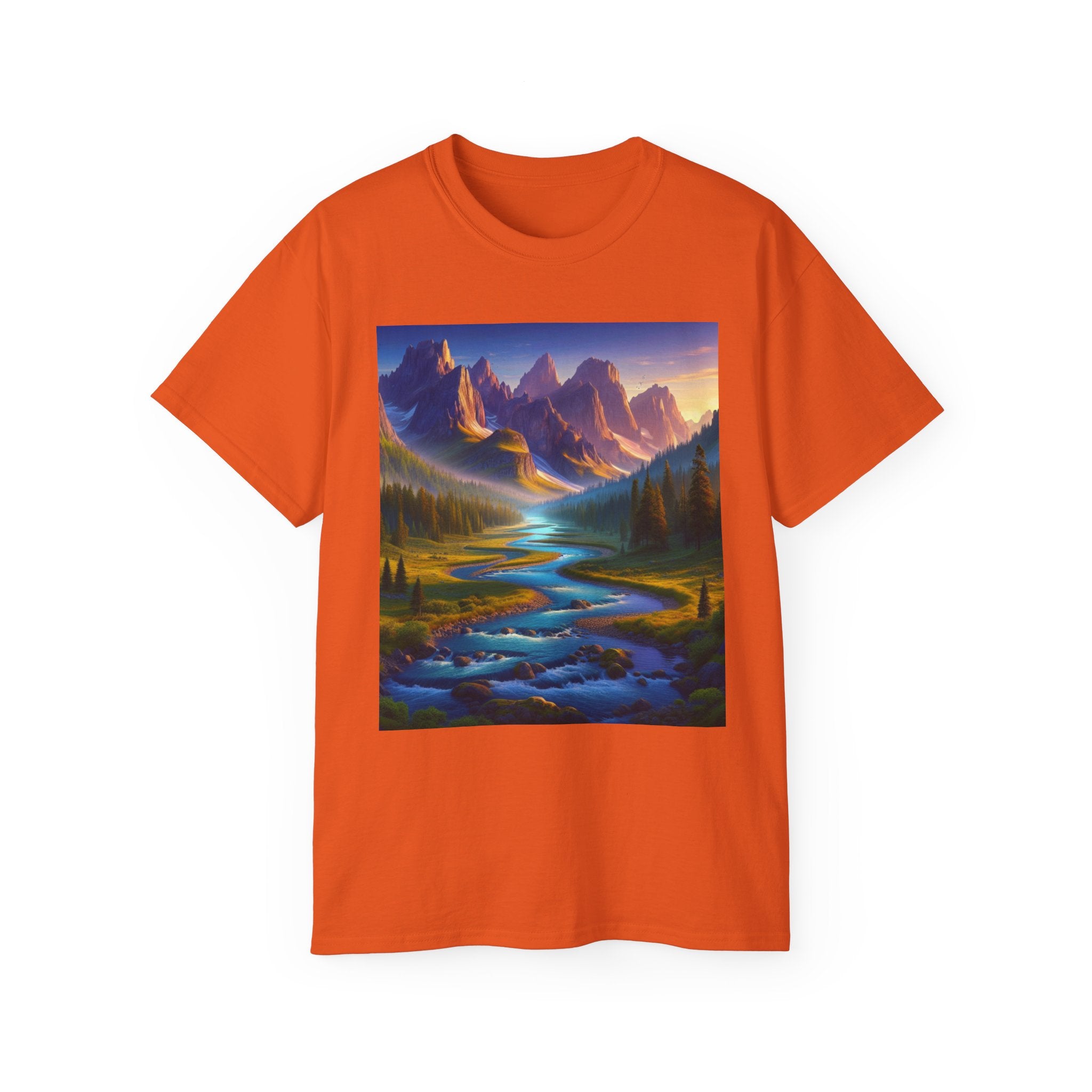 Scenic Landscape Unisex Tee, Nature Lover Shirt, Gift for Outdoor Enthusiasts, Casual Wear, Birthday Gift