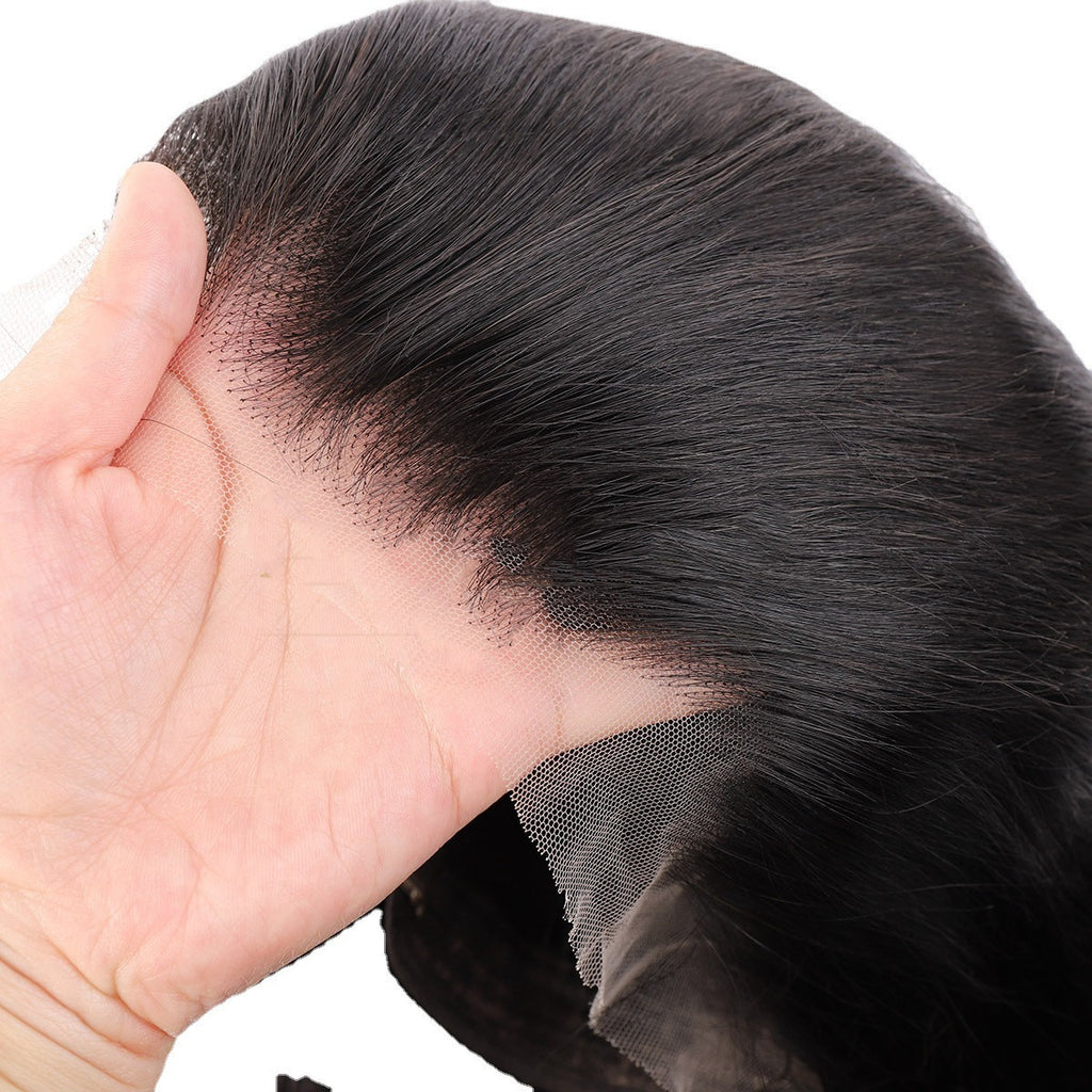 Exotic Hand-Woven Real Hair Wig