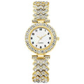 Luxury Women's Watch & Bracelet Set – Elegant Silver Quartz Wristwatch
