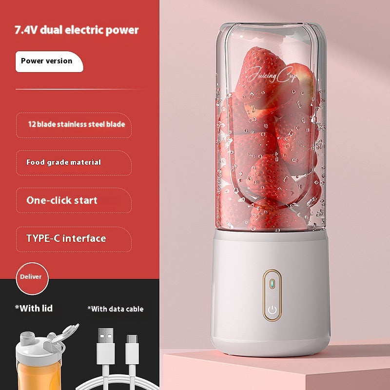 Portable Semi-Automatic Juice Cup – Whisper Quiet & Rechargeable