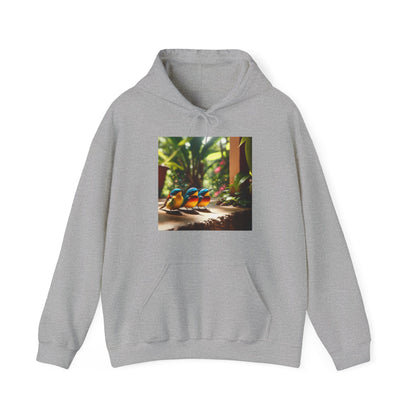 Jamaican Birds Hooded Sweatshirt - Tropical Island Vibes Reggae Pullover Hoodie