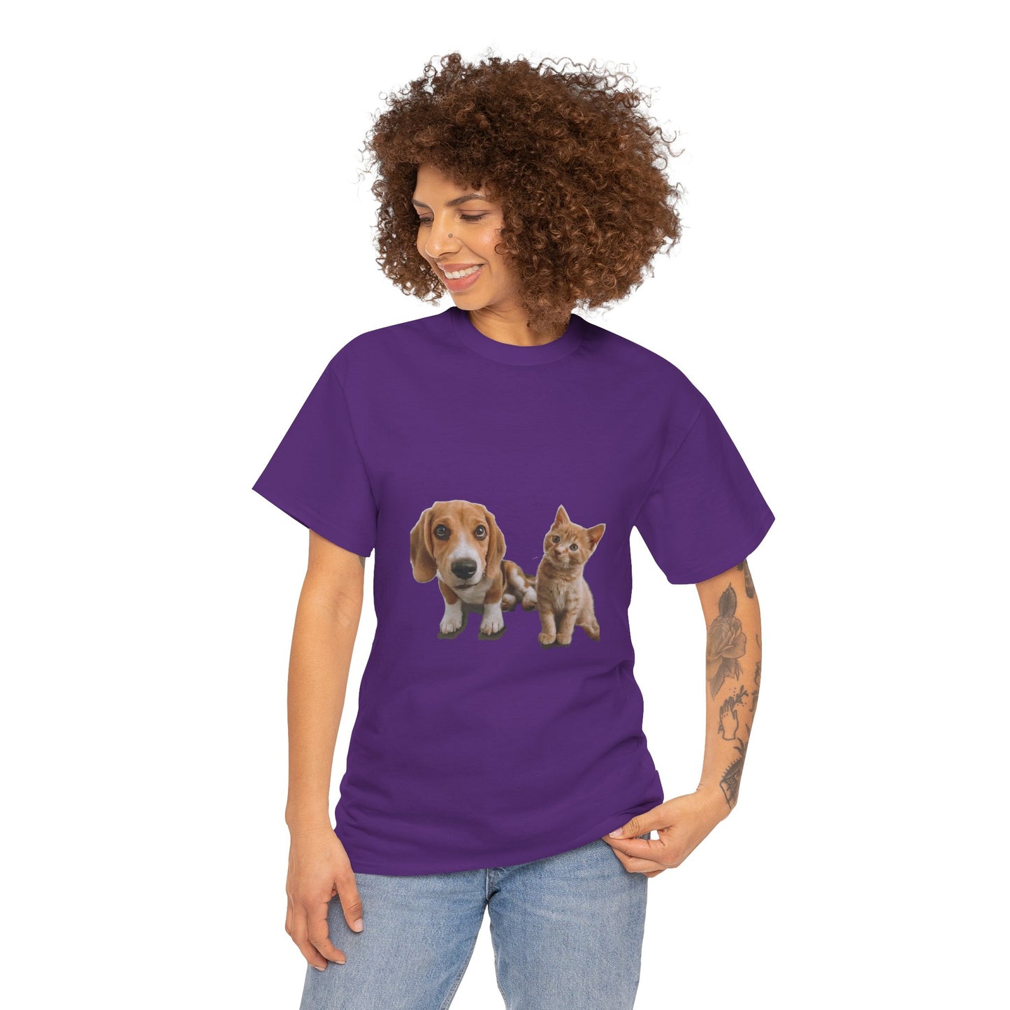 Furry Friends Pet Lovers Unisex Heavy Cotton Tee