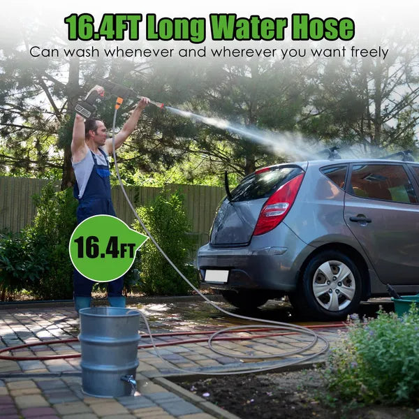 M2K Luxe 21V Cordless Pressure Washer | 400 PSI Complete Kit | 2 Batteries + Foam Cannon
