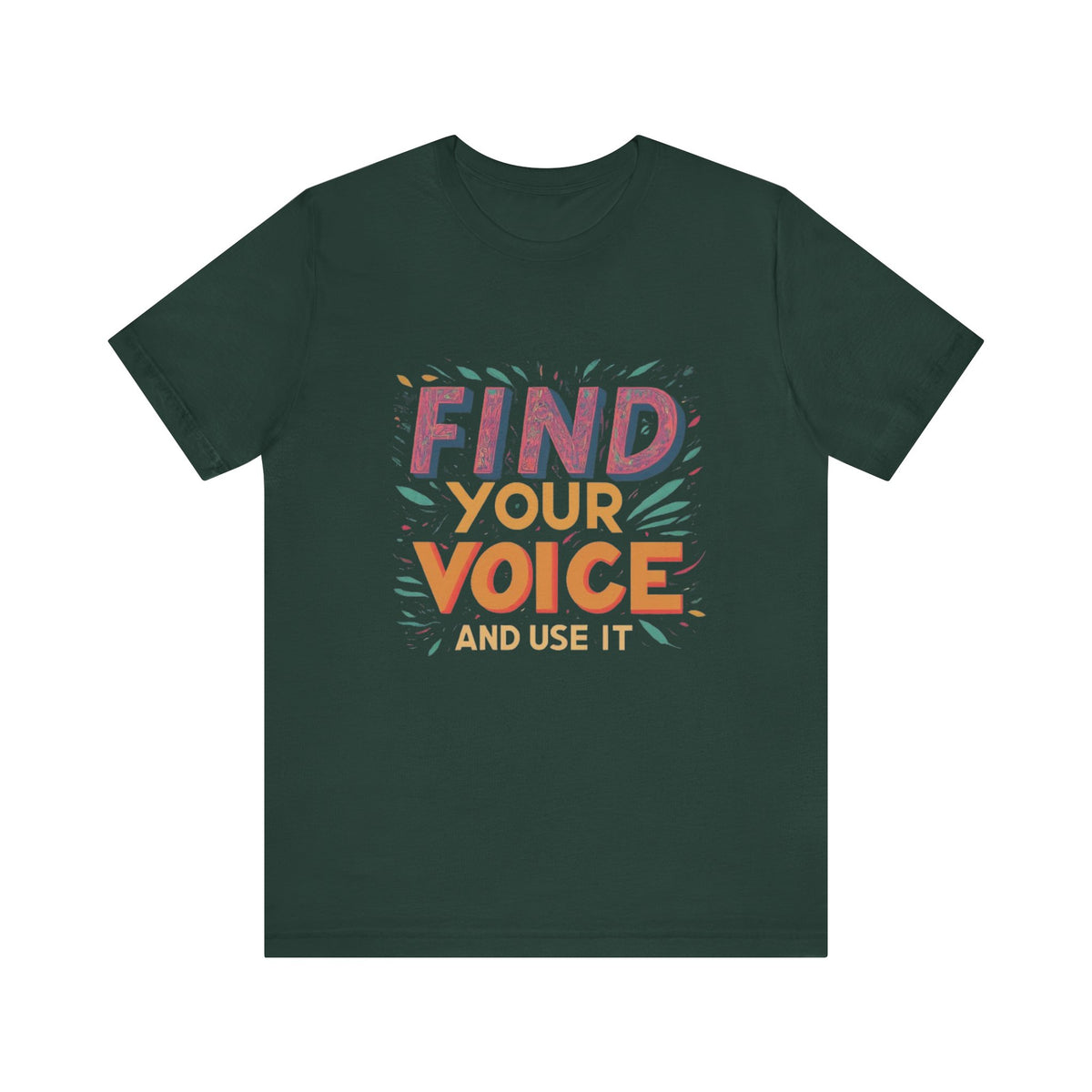 encuentra tu voz Camiseta de manga corta Unisex Jersey