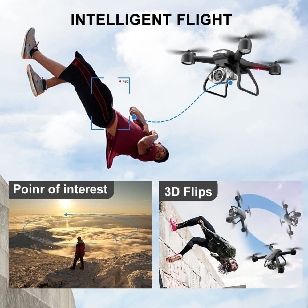 V14 FPV Drone with 1080P HD Camera | Voice & Gesture Control | 30-Min Flight Time