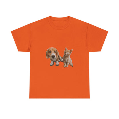 Furry Friends Pet Lovers Unisex Heavy Cotton Tee