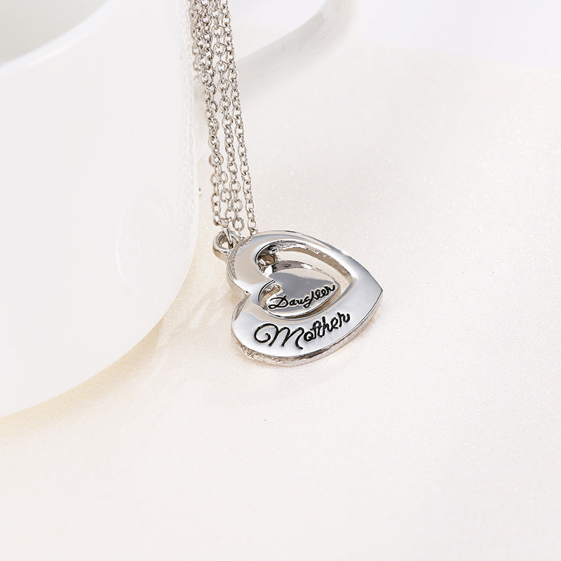 Mother's Day Love Necklace Set Mom Heart Necklace