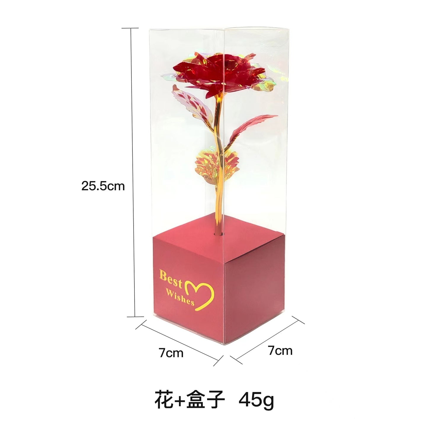 Colorful Gold Gold-foil Roses Mother's Day 520 Artificial Flower Valentine's Day Gift Christmas