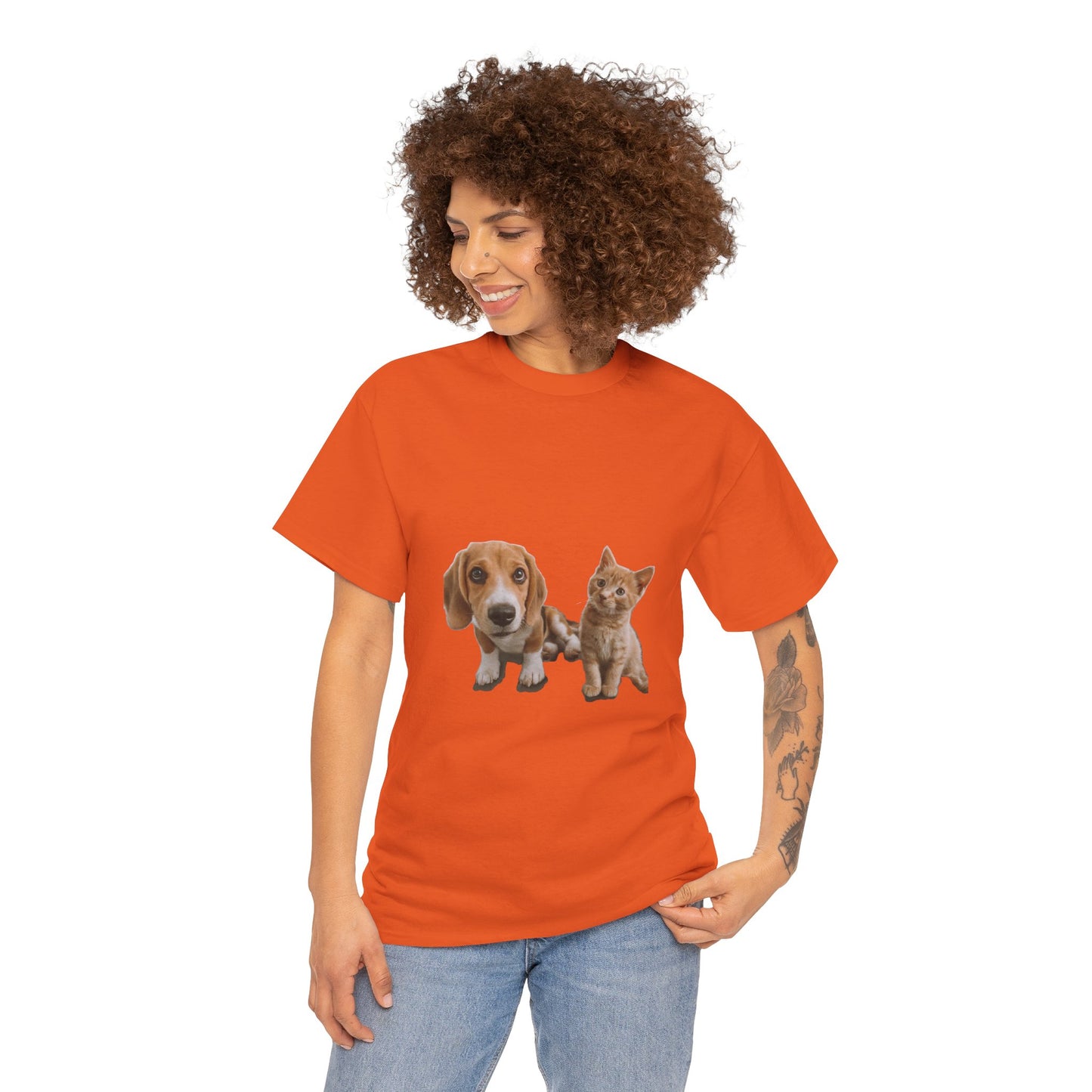 Furry Friends Pet Lovers Unisex Heavy Cotton Tee