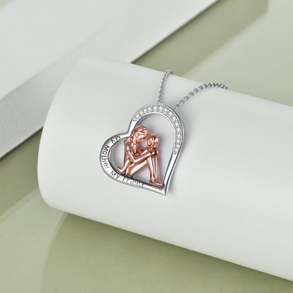 Mother Daughter Necklace: Engraved Silver Jewelry #M2ktrends