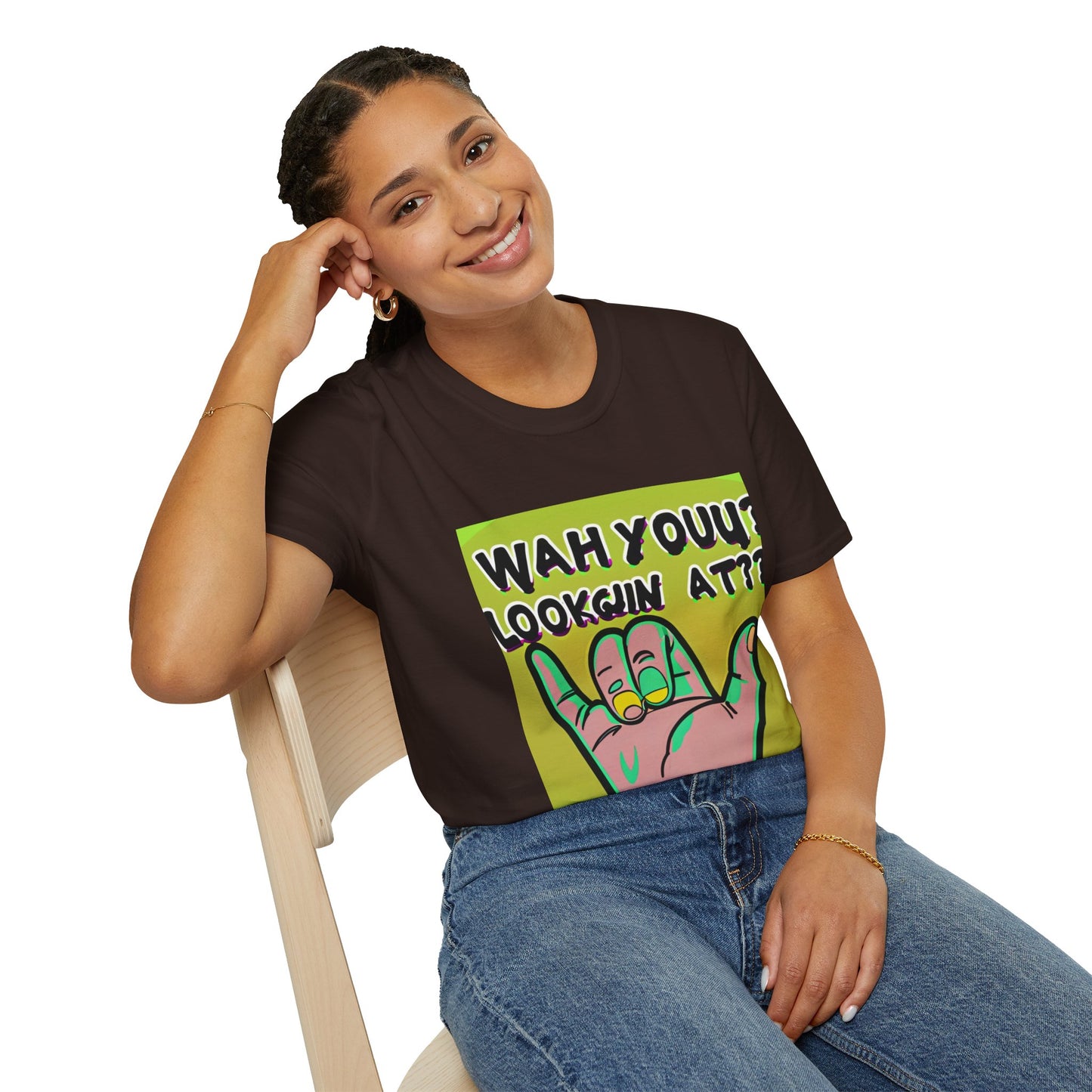 Wah Yuh Lookin At Unisex Softstyle T-Shirt