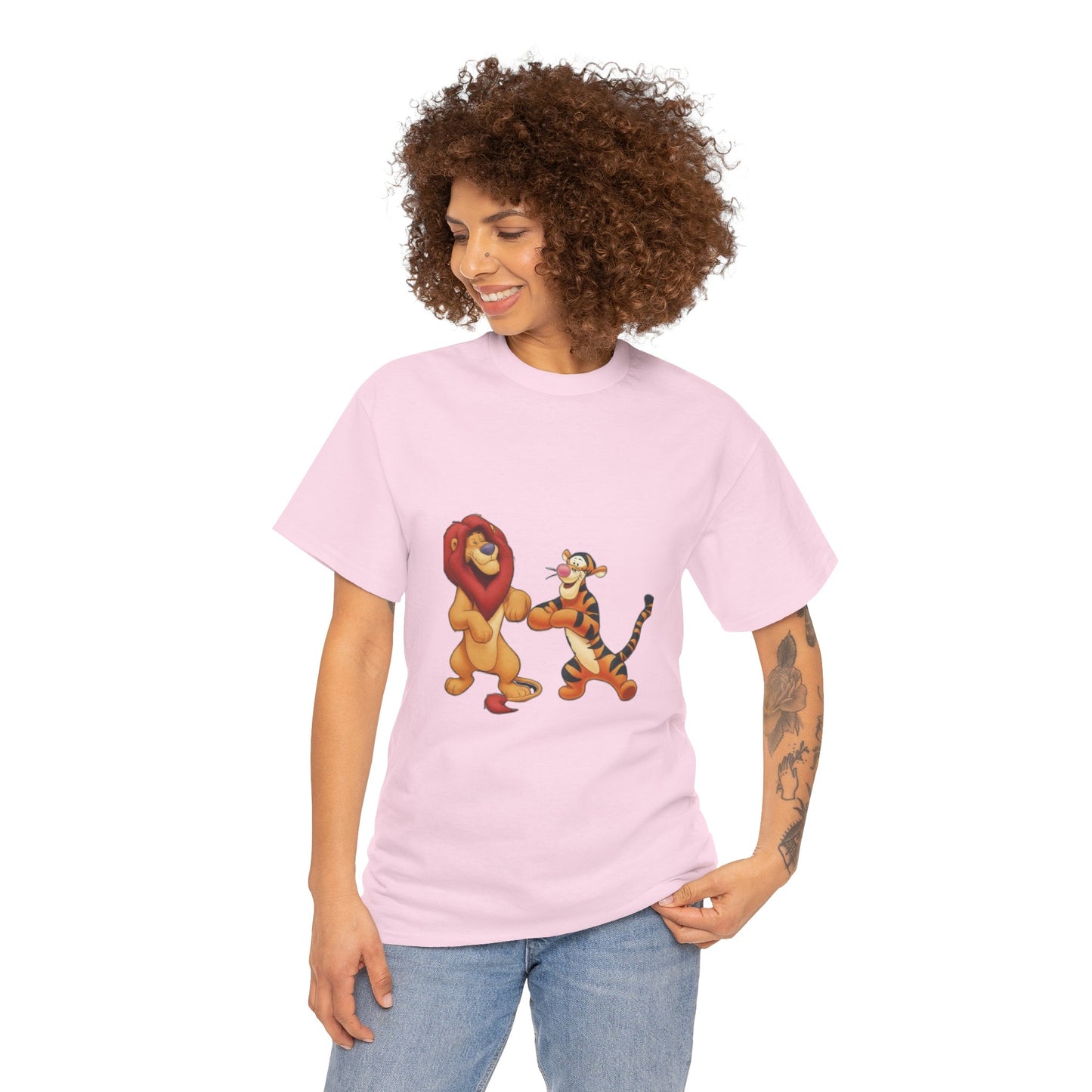 lion and tigger Unisex Heavy Cotton Tee