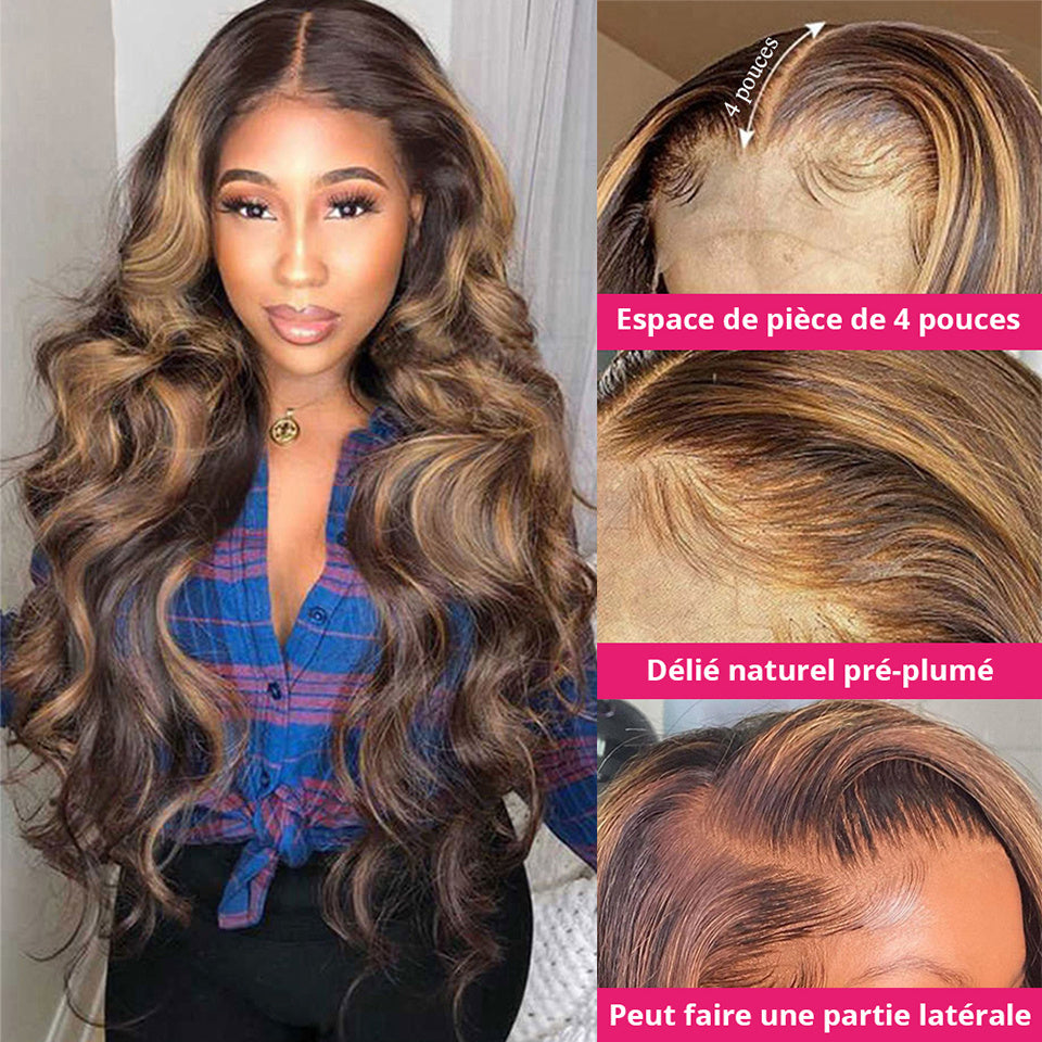 Blonde Body Wave Human Hair Wig - Star Fashion Highlights