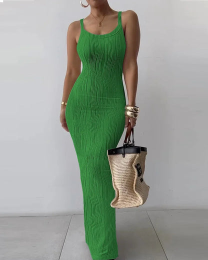 green dress sold by #M2ktrends