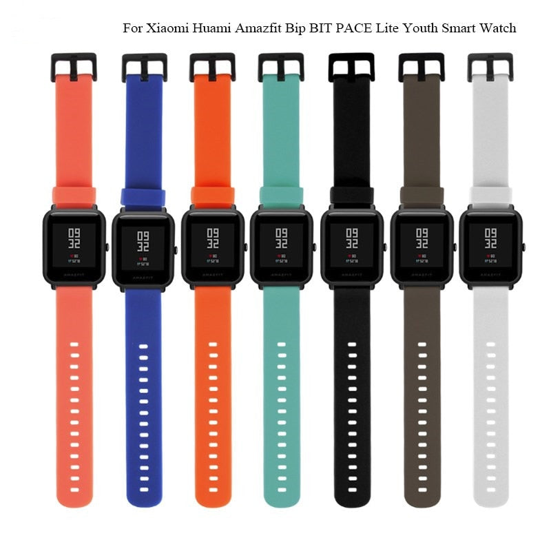 Wrist Strap Silicone Sport Strap For Xiaomi Huami Amazfit Bip Smart Watch 20MM Replacement Band Bracelet Smart Accessories Mar1