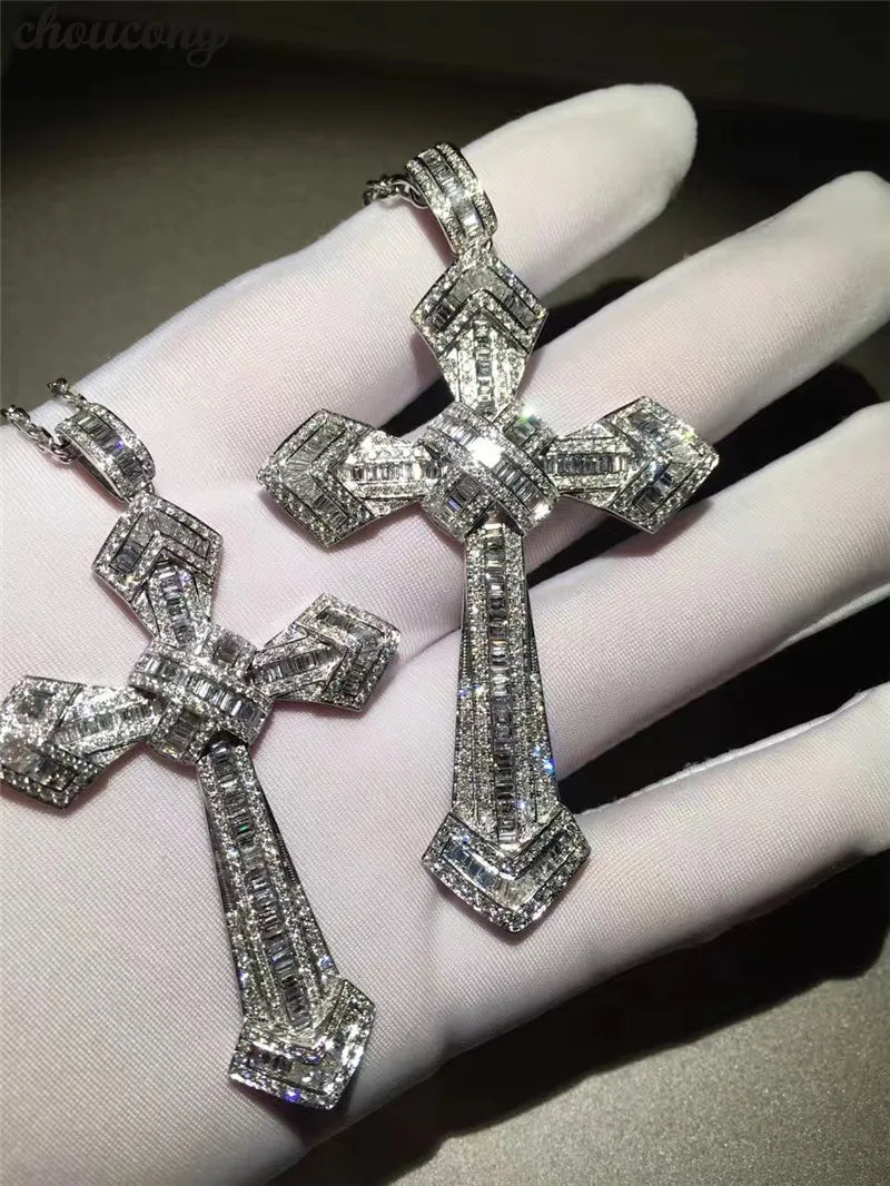 Diamond Cross Pendant Necklace | Wedding & Party Jewelry