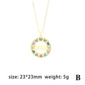 MAMA Mother's Day Necklace Gift Fashion Love Micro Rhinestone