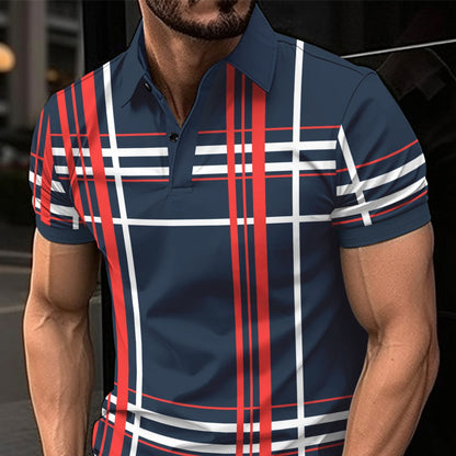 Affordable Men's Printed Lapel Button Shirt - M2k Trends