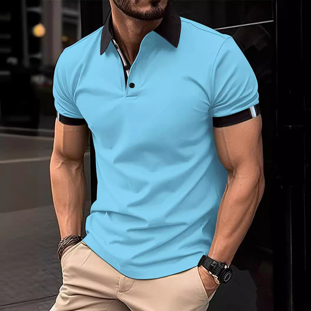 Short Sleeves Shirt M2k Trends - Men's Casual Solid Color