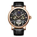 Luxury Men's Leather Watch – Stainless Steel & Reinforced Glass