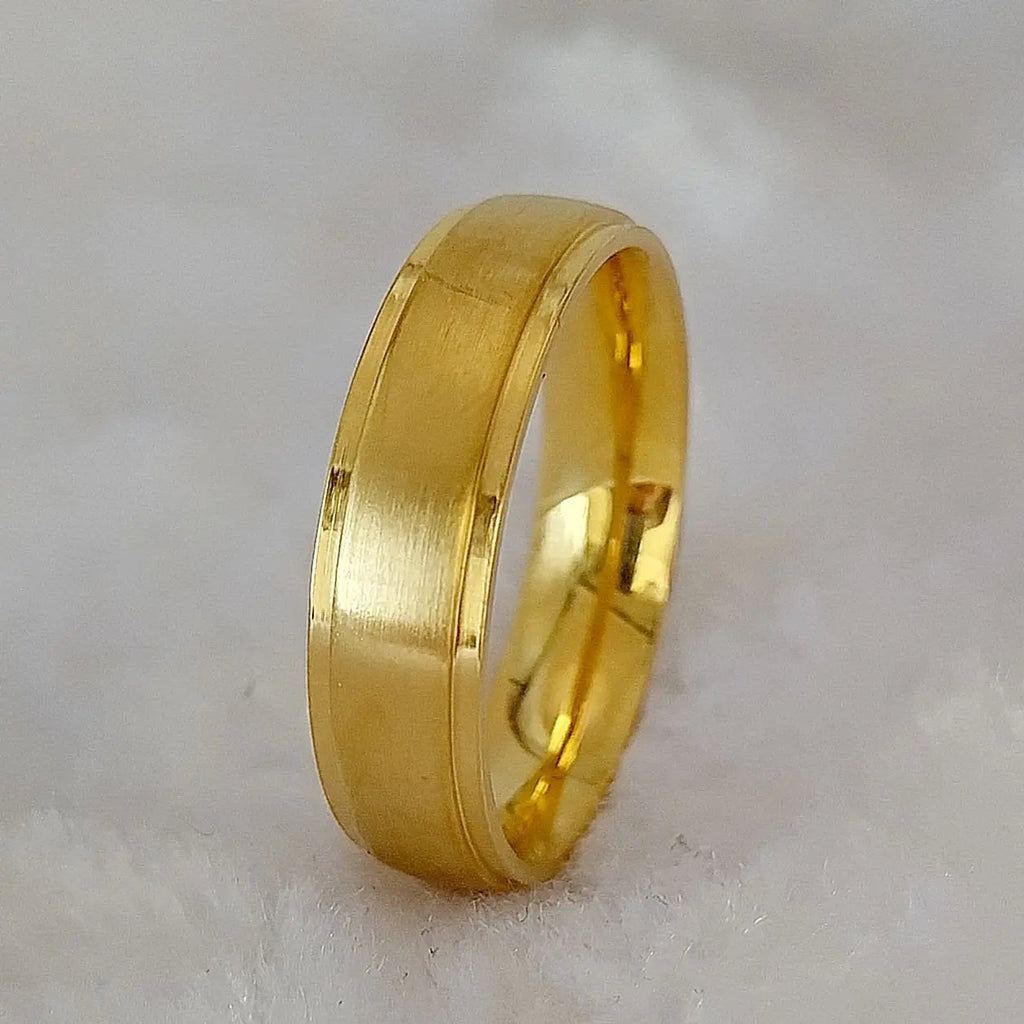 Titanfitz Custom Engraved Titanium & Stainless Steel Wedding Bands – His and Hers Rings with Cubic Zirconia