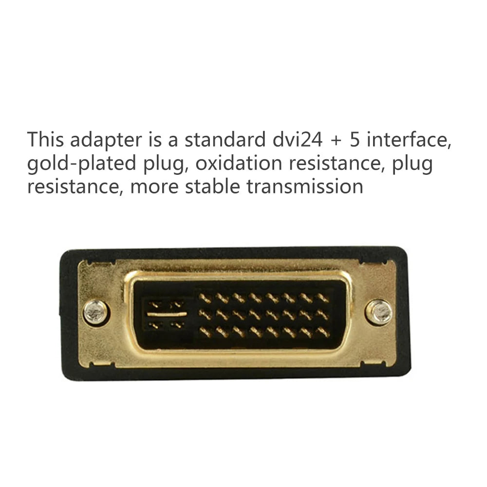 New DVI to HDMI Adapter Compatible Adapter HDMI to DVI Adapter DVI Male to HDMI female 24+5 Two-way Transmission HD TV Projector