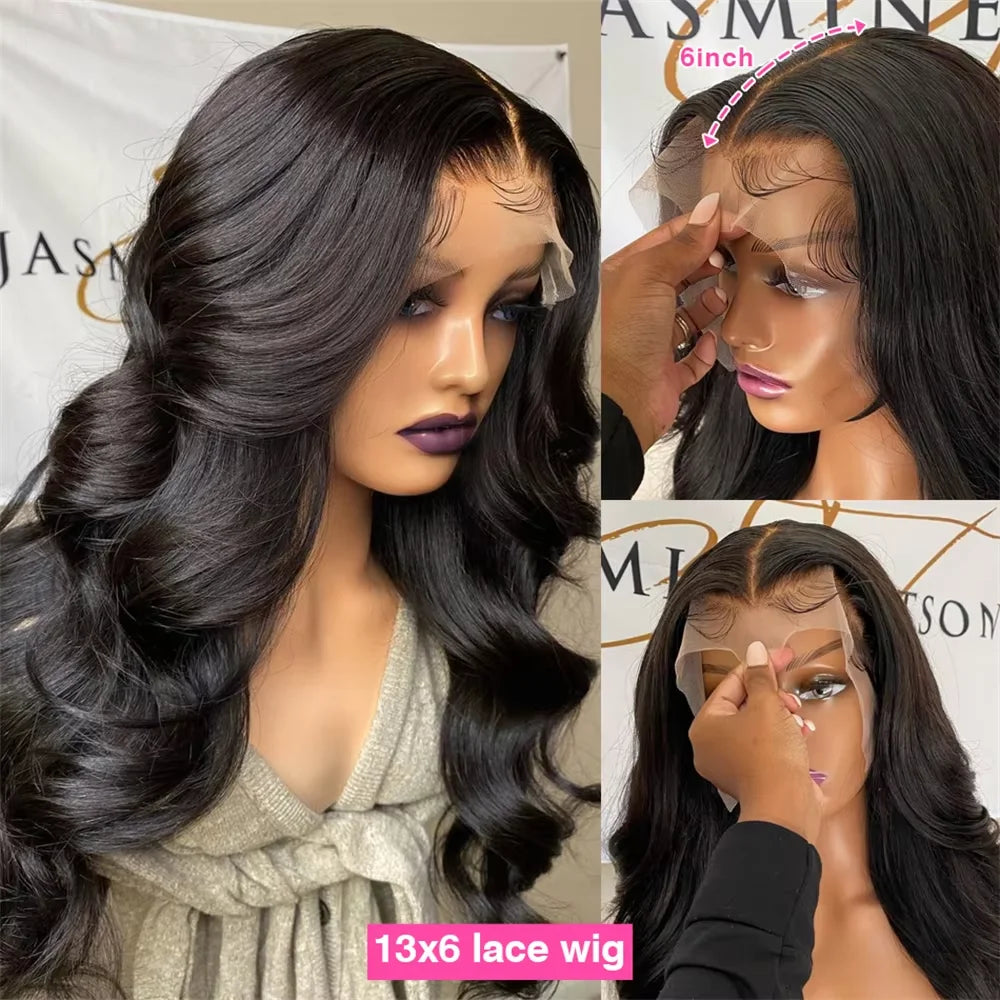 HD Lace Wig 13x6 & 13x4 Body Wave Human Hair Wig – 200% 250% Density, Pre-Plucked