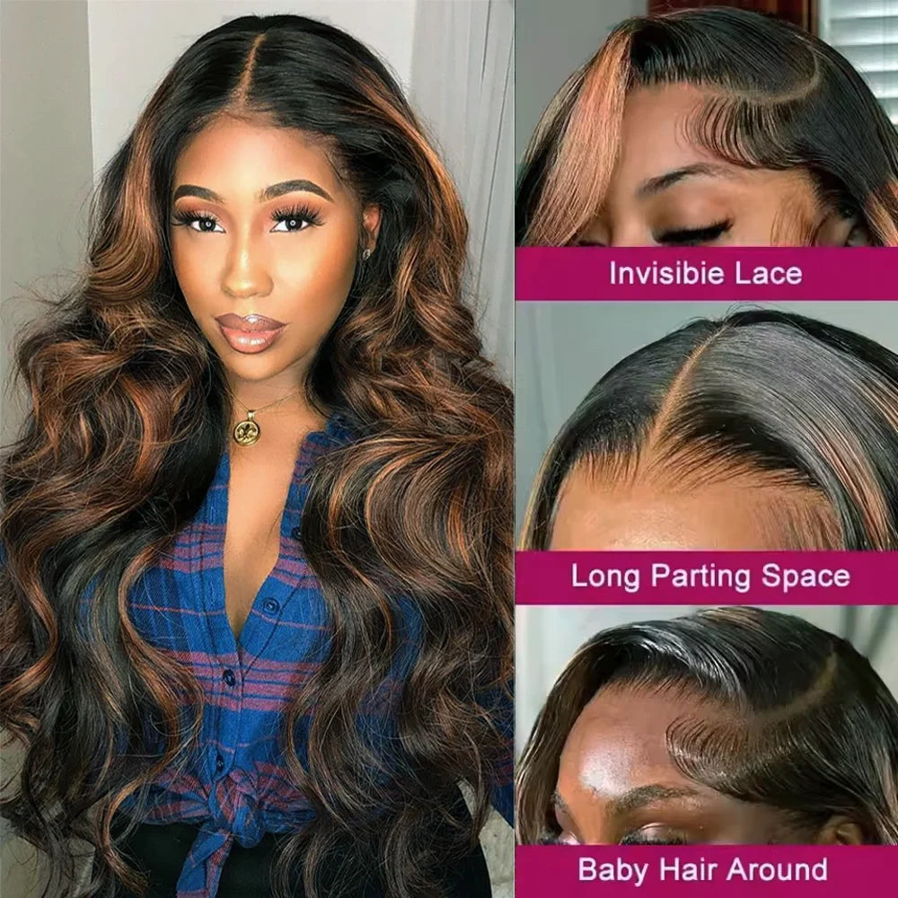 FB30 Body Wave HD Lace Front Wig | Brazilian Human Hair | 13x4 & 13x6 | 180% & 200% Density | 18–46 Inch