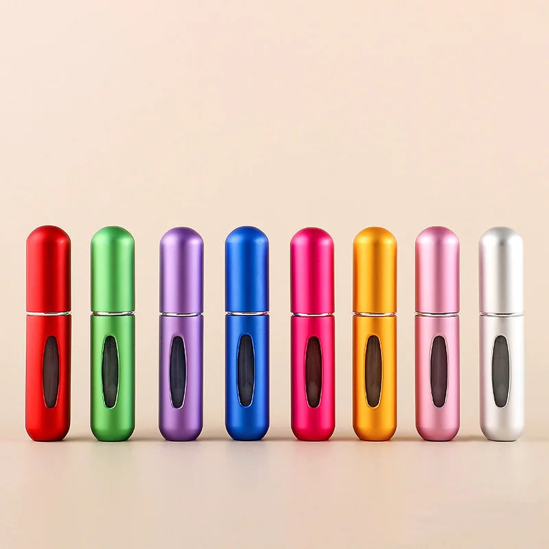 1/5 Uds botella de Perfume recargable con bomba de aroma de aerosol envases cosméticos vacíos de viaje portátil Mini botella atomizadora en aerosol