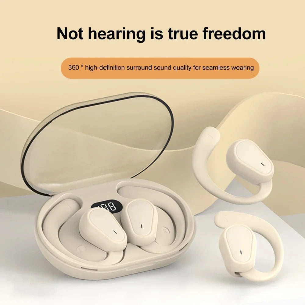 Wireless Ear Hook Earbuds – Bluetooth 5.3, ANC & HiFi Stereo
