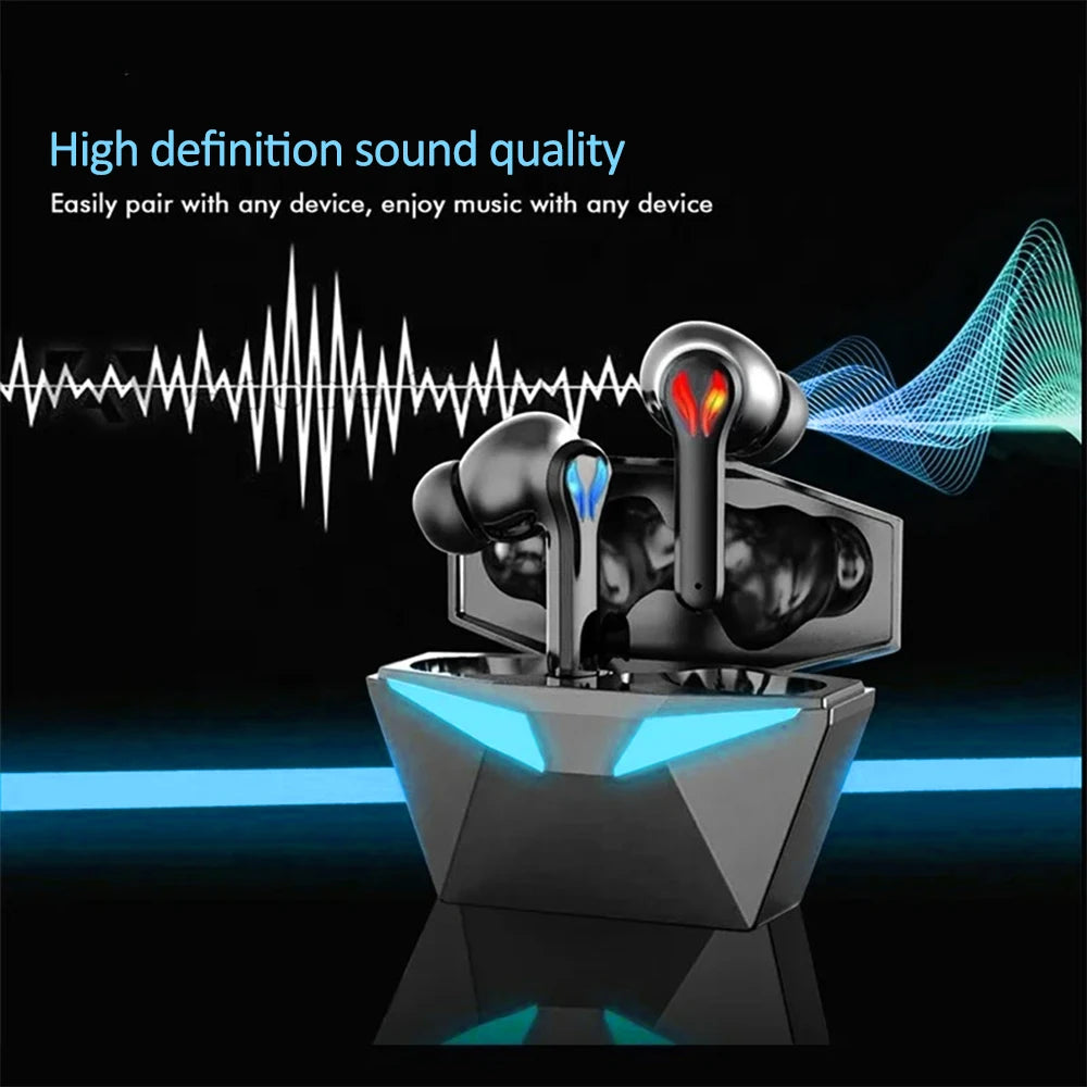 Wireless BT Headset With Led Light Compact And Portable Comfortable And Suitable For Sports Games Mobile For Phone Accessories