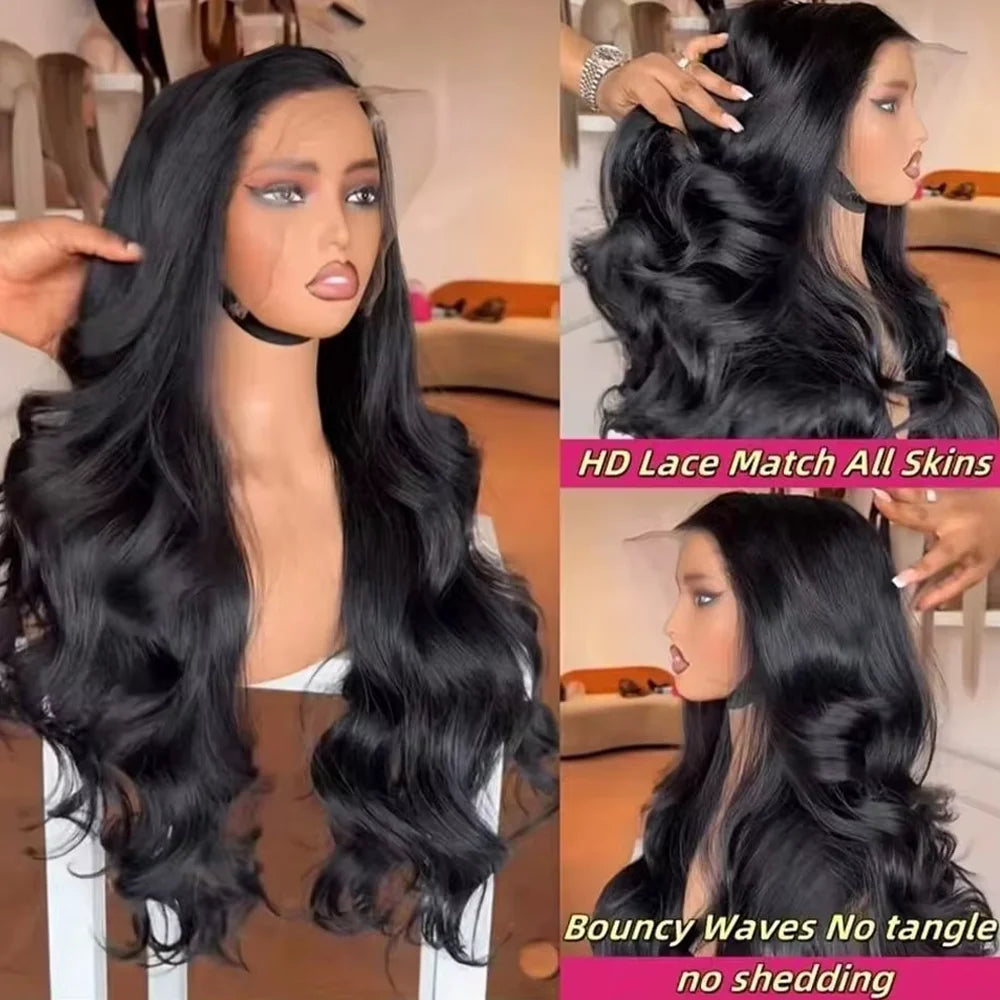 250 Density Body Wave HD Lace Front Wig | 13x4 & 13x6 Glueless | Pre-Plucked | 14"-42"