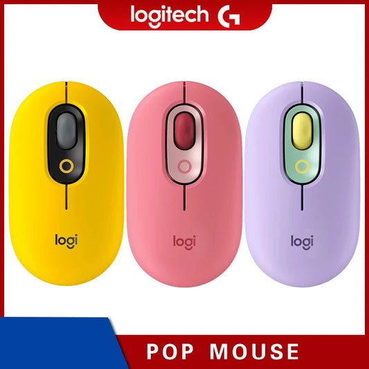 M2k trend POP Mouse Wireless Mouse SilentTouch Technology Precision/Speed Scroll Compact Design Bluetooth USB Multi-Device