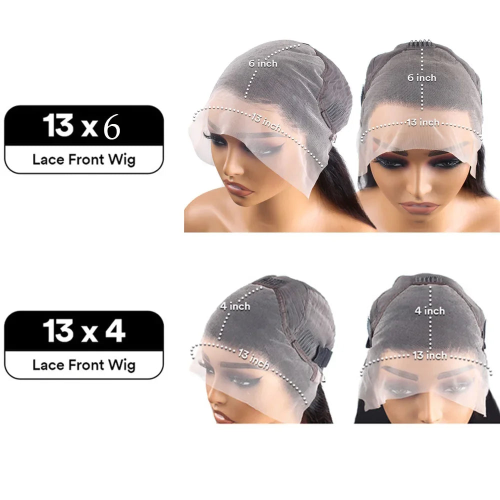 Brazilian Body Wave Lace Front Wig | 13x4 & 13x6 HD Lace | 180%-200% Density | 16"-40"