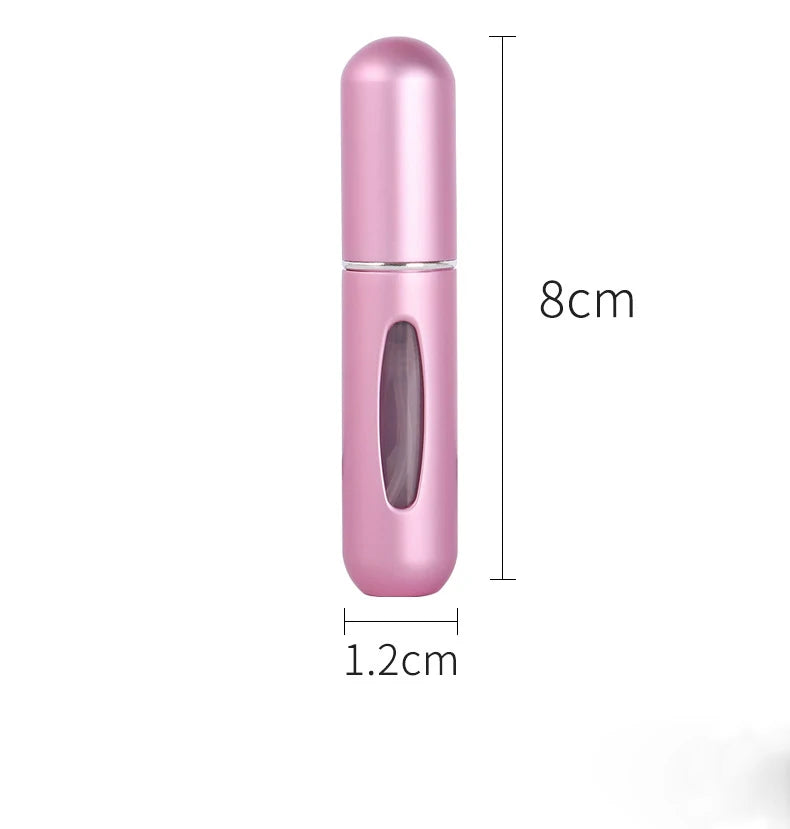 1/5 Uds botella de Perfume recargable con bomba de aroma de aerosol envases cosméticos vacíos de viaje portátil Mini botella atomizadora en aerosol
